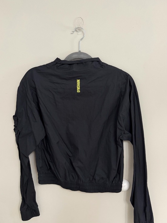 Gymshark Pulse Woven Windbreaker in black 1/4 zip athletic pullover size small - Picture 4 of 7